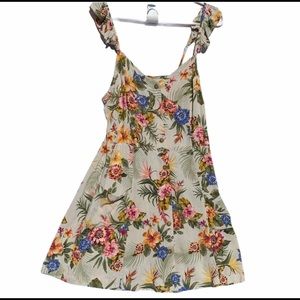 Xhilaration Floral Button Up Mini Dress Sz L . NWT